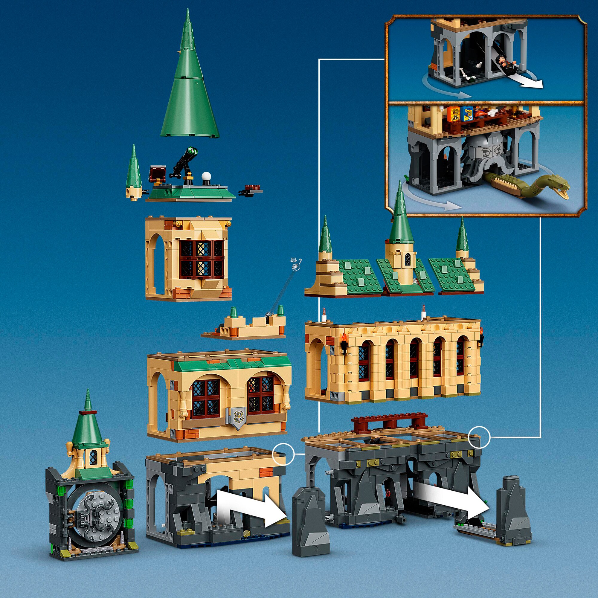 LEGO Konstruktionsspielzeug Harry Potter Hogwarts Kammer des Schreckens