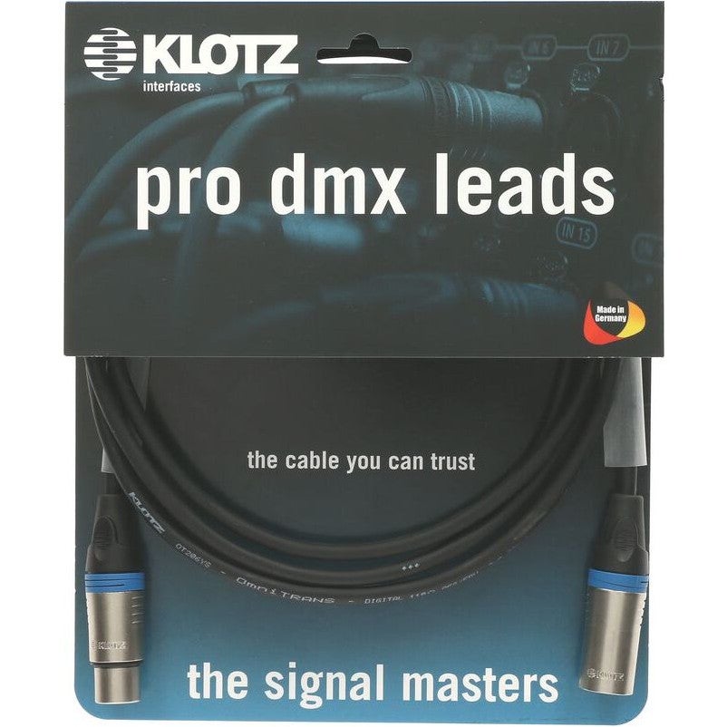 Klotz LX3-5X1K2-05.0 DMX-kabel XLR male - XLR female 5-pins 5 meter
