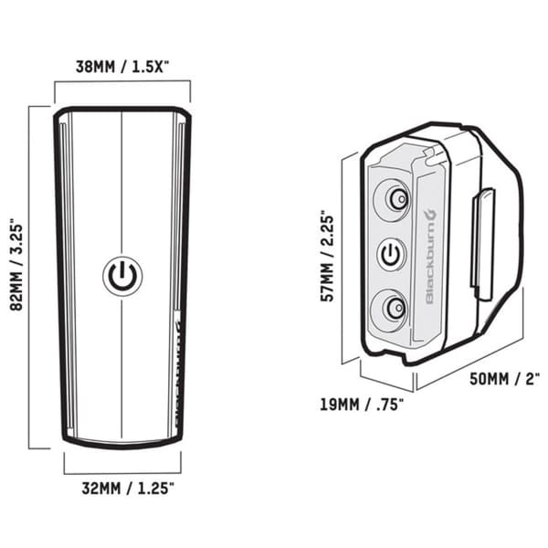 Lampe vélo BLACKBURN BLACKBURN DAYBLAZER 400 FRONT 65 REAR COMBO