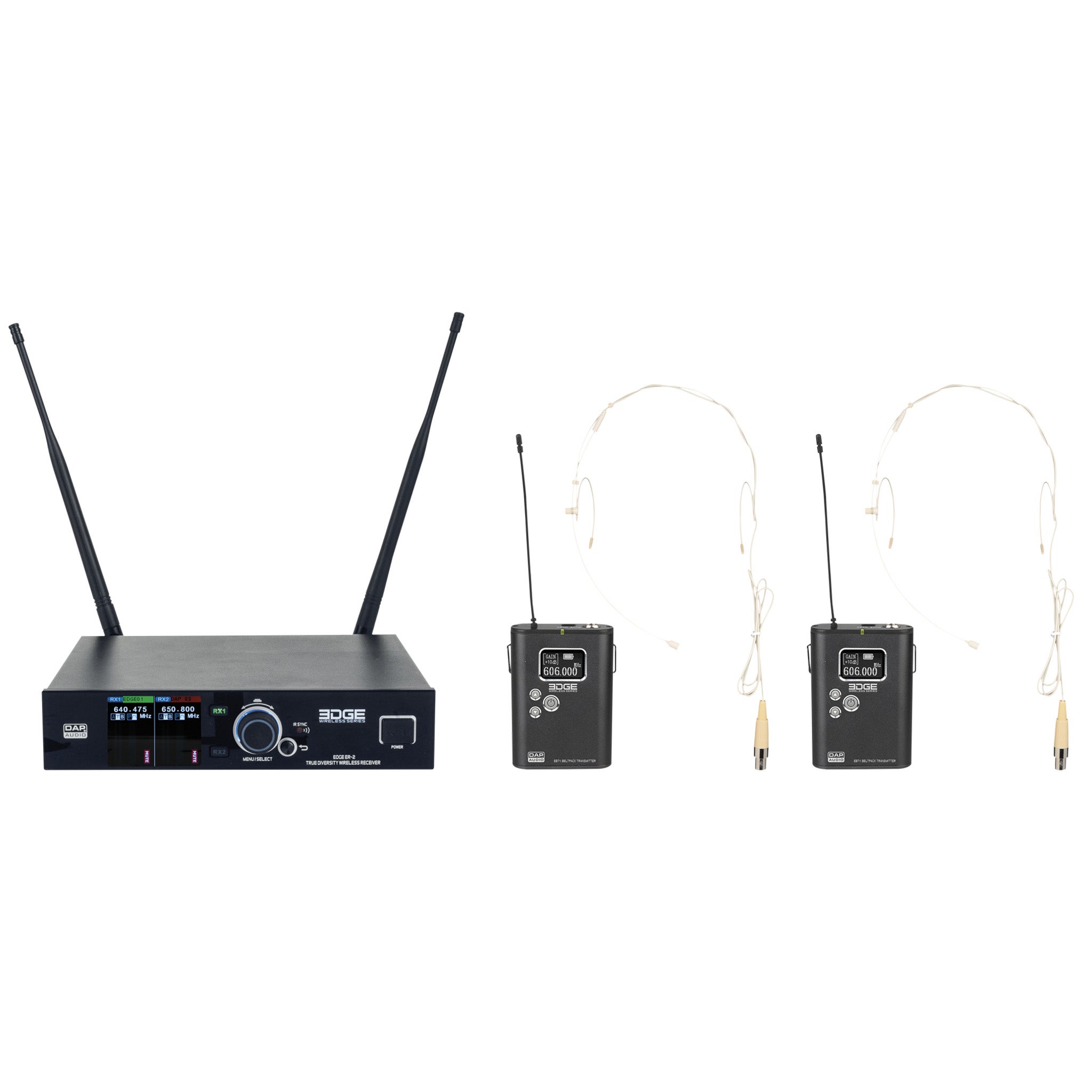 DAP EDGE EBS-2 draadloos headset systeem (610 - 670 MHz)