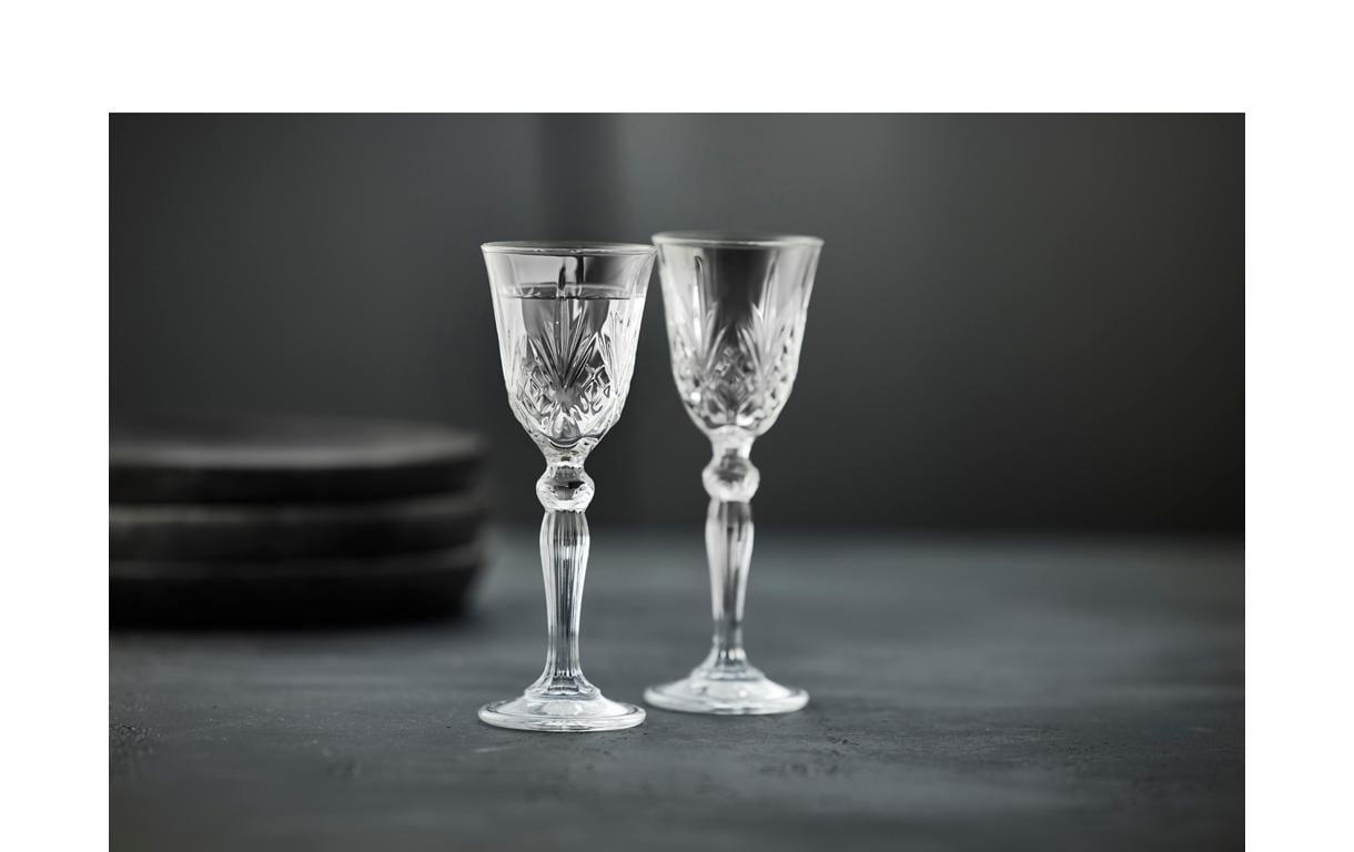 Brandyglas Aquavit Melodia 4 Stück, 5 clSchnapsgläser aus ultraklarem Kristallglas