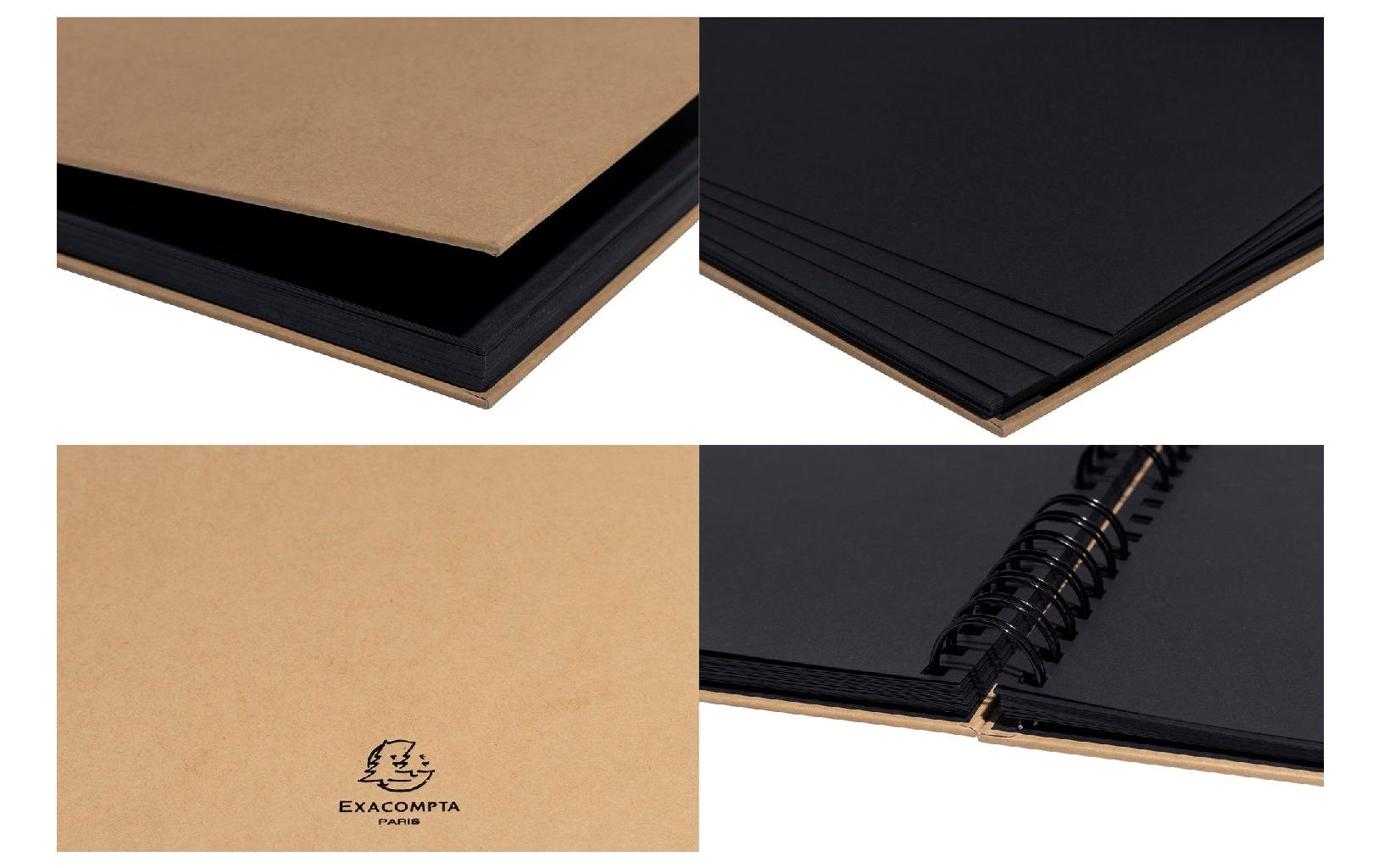 Kreativalbum Scrap-Addict Kraft SetSpiralalbum-Set aus 48 Teilen