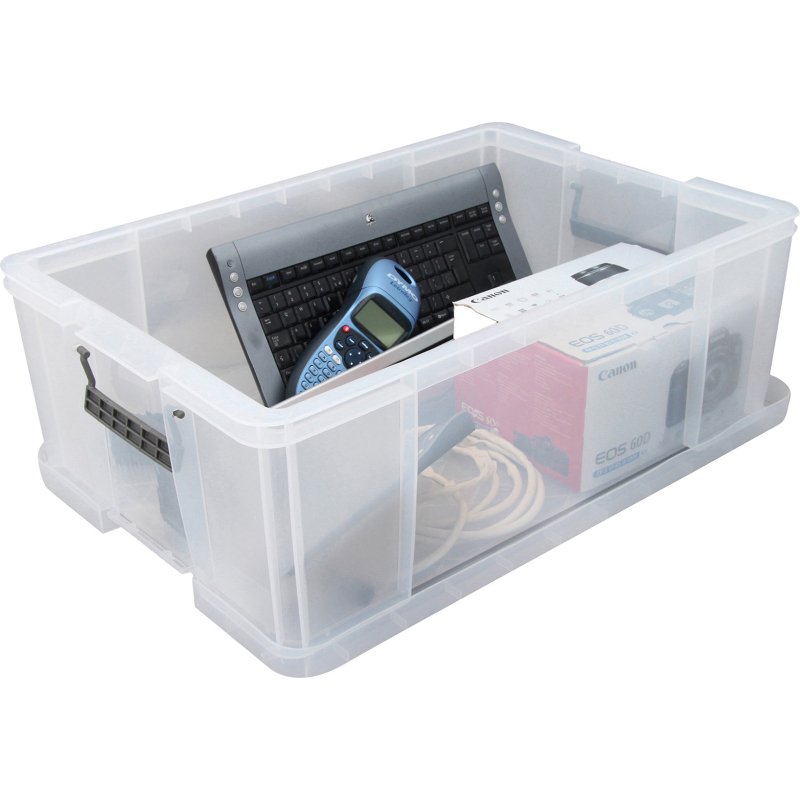 Boîte de rangement plastique 51 L WHITEFURZE Allstore - incolore