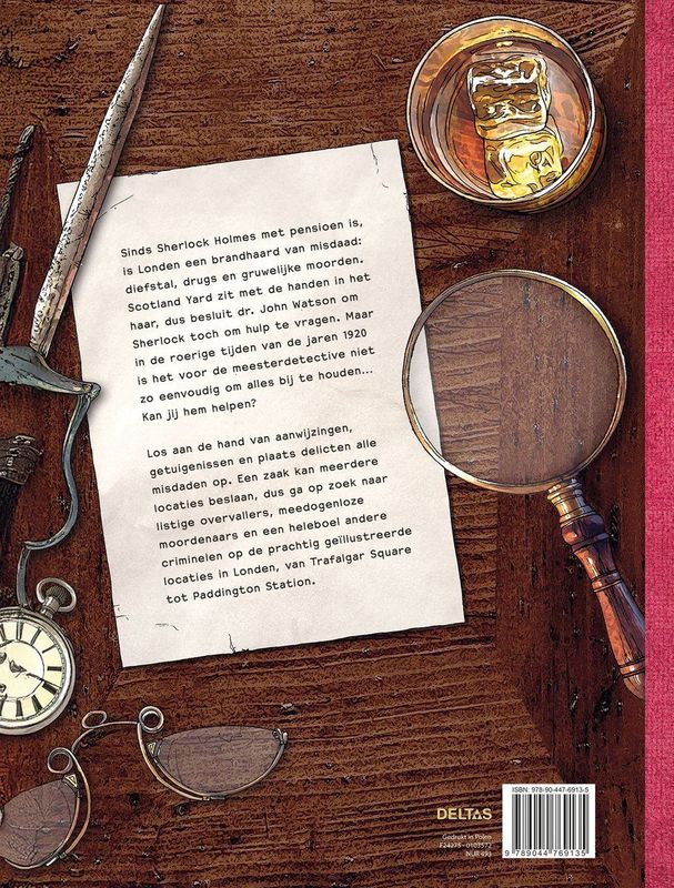 Deltas - Zoek- en Puzzelboek - Sherlock Holmes - Hardback - Londen
