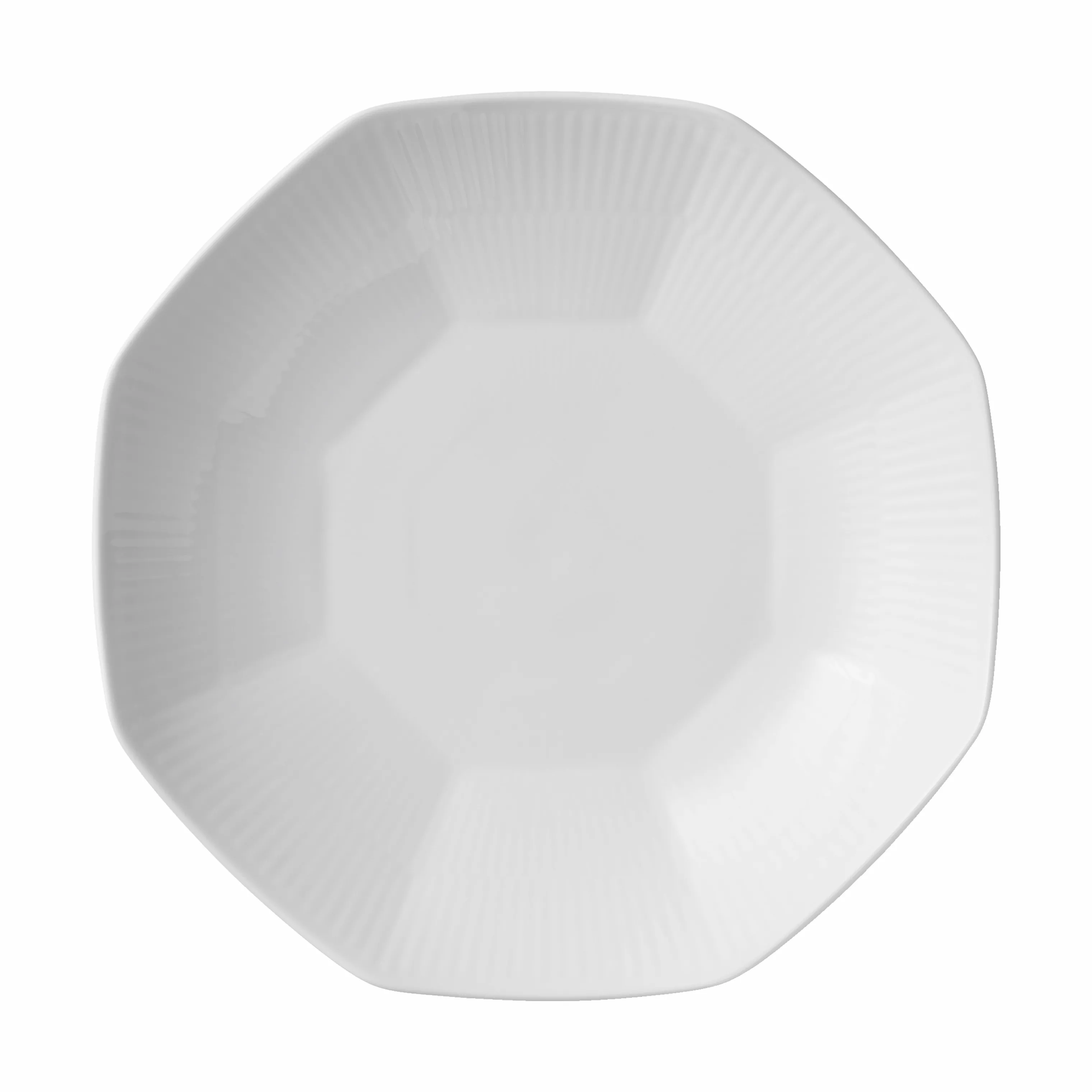 Royal Copenhagen Hvid Riflet Skål
