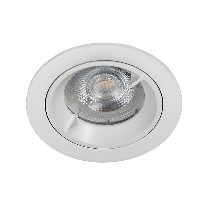 Lot 3 spots à encastrer Caius LED GU10 Ø8,5cm IP44 345lm 50W 5.2W Blanc neutre