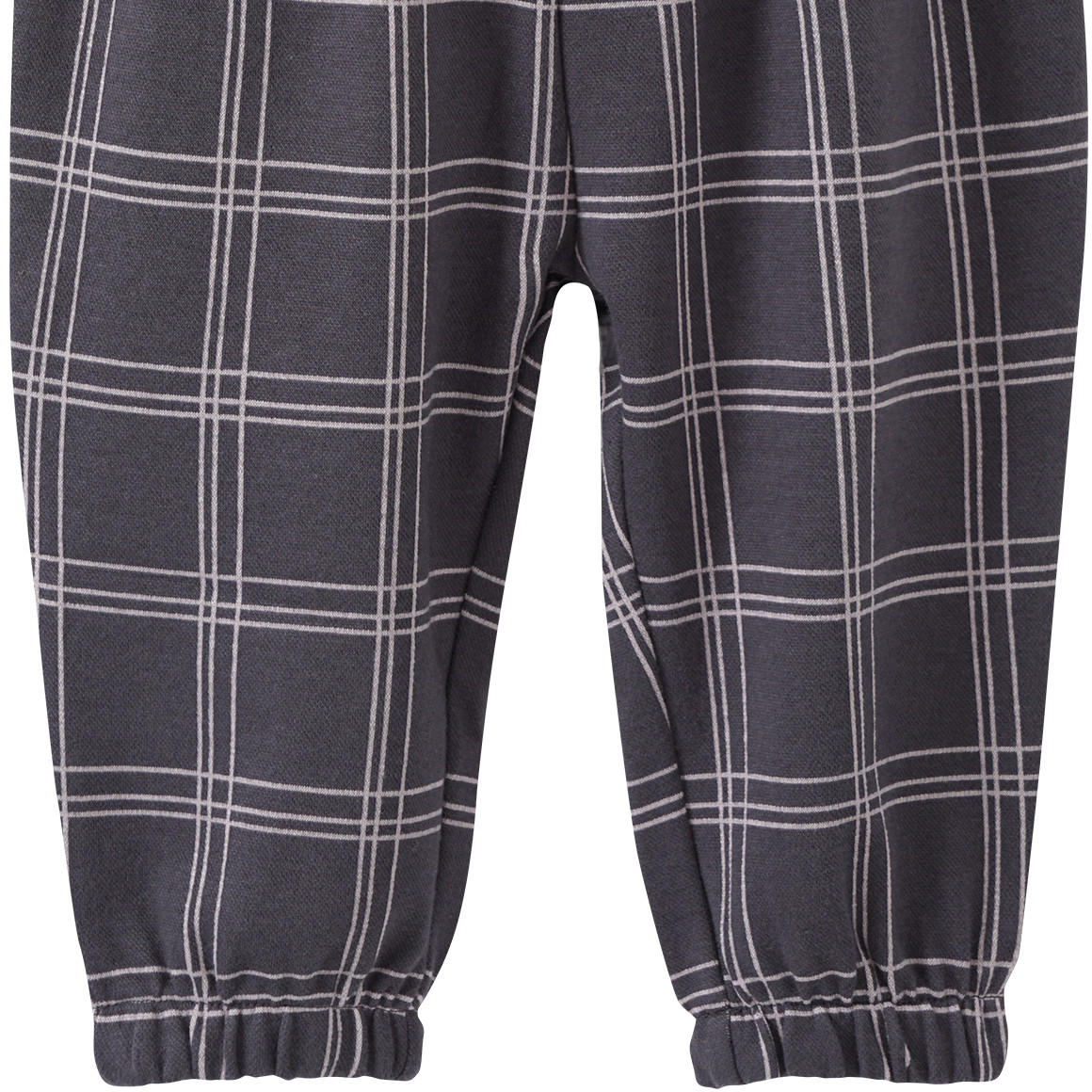 Topomini Baby Hose mit Karo-Muster dunkelgrau