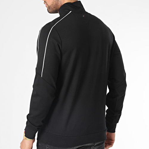 Sweat Col Zippé Piping 8949 Noir