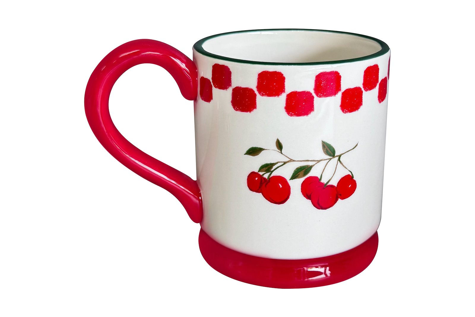 Amalfi krus Hvit og rød H10,8 cm