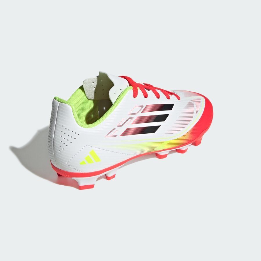 adidas F50 Club FxG Pure Victory - Blanc/Noir/Jaune Enfant