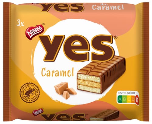 Yes Riegel Caramel 3er