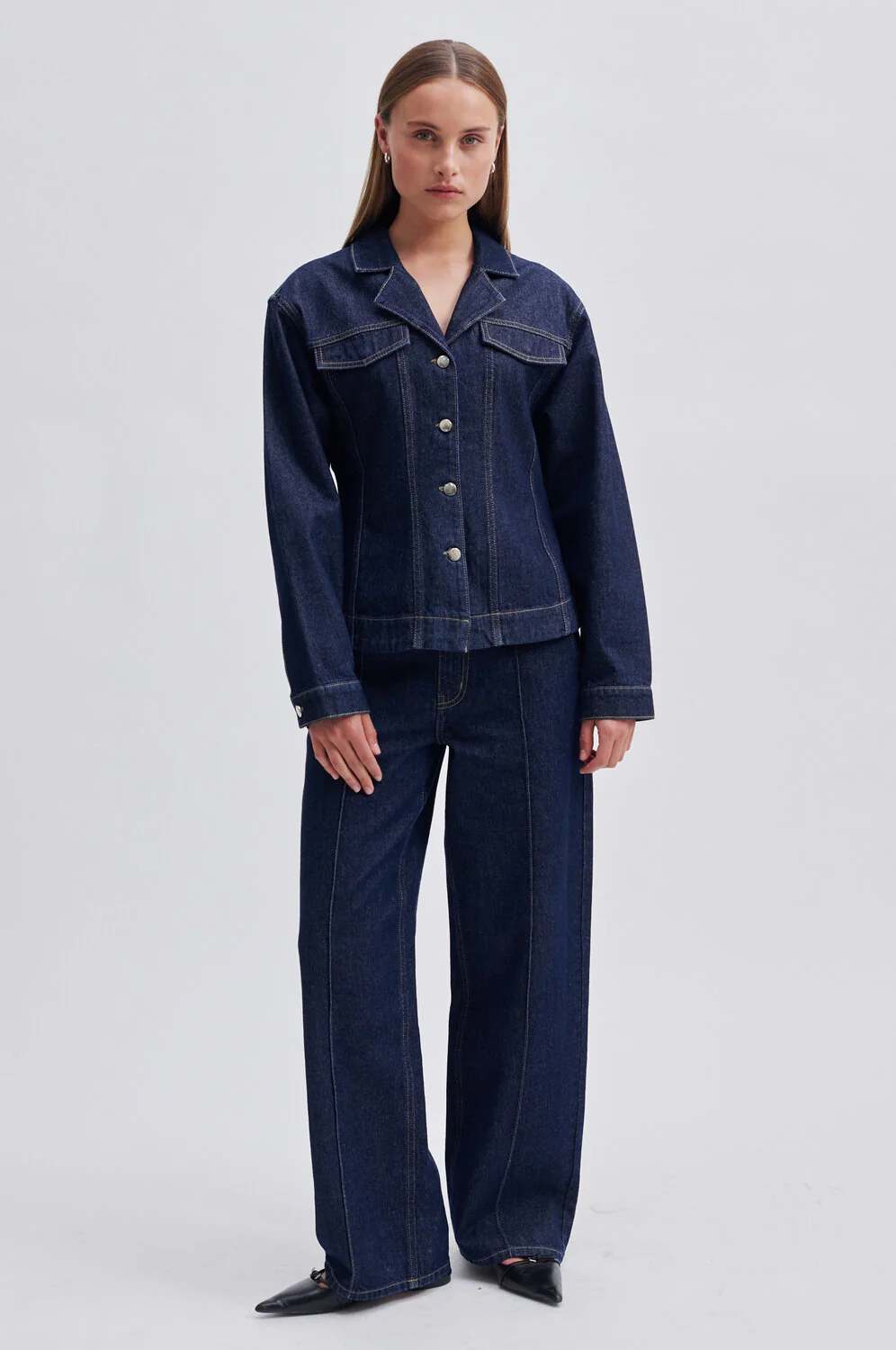 Second Female  Columbus Jeans - Dark blue denim