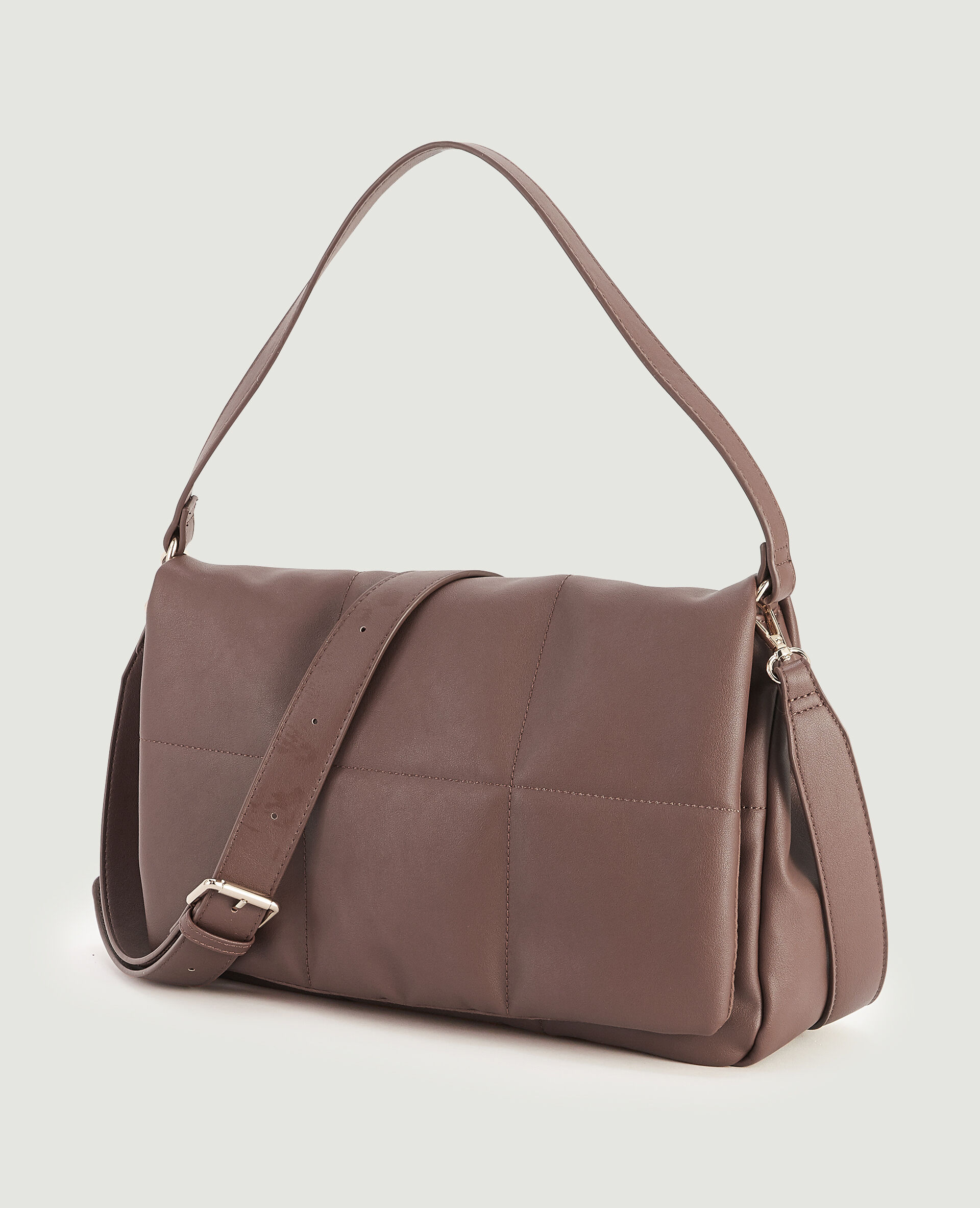 Sac simili matelassé - Vieux rose