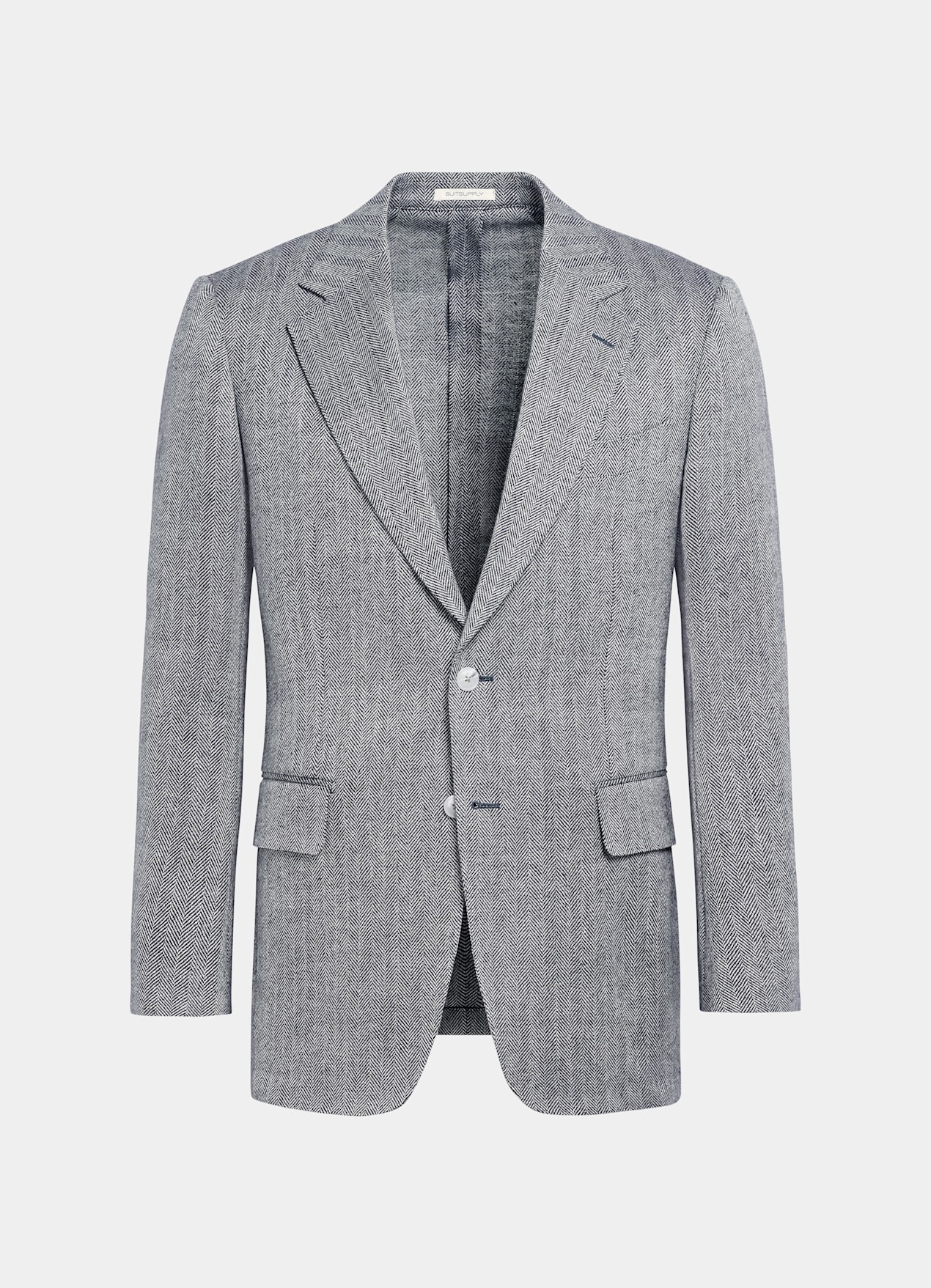 Blazer Milano coupe Tailored bleu marine à chevrons