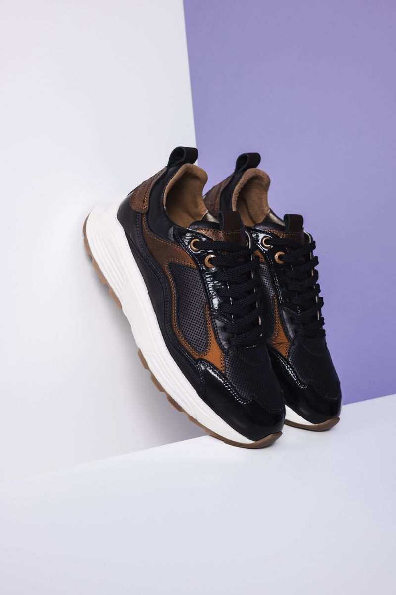 Xsensible Milau Stretchwalker Sneakers Zwart Dames