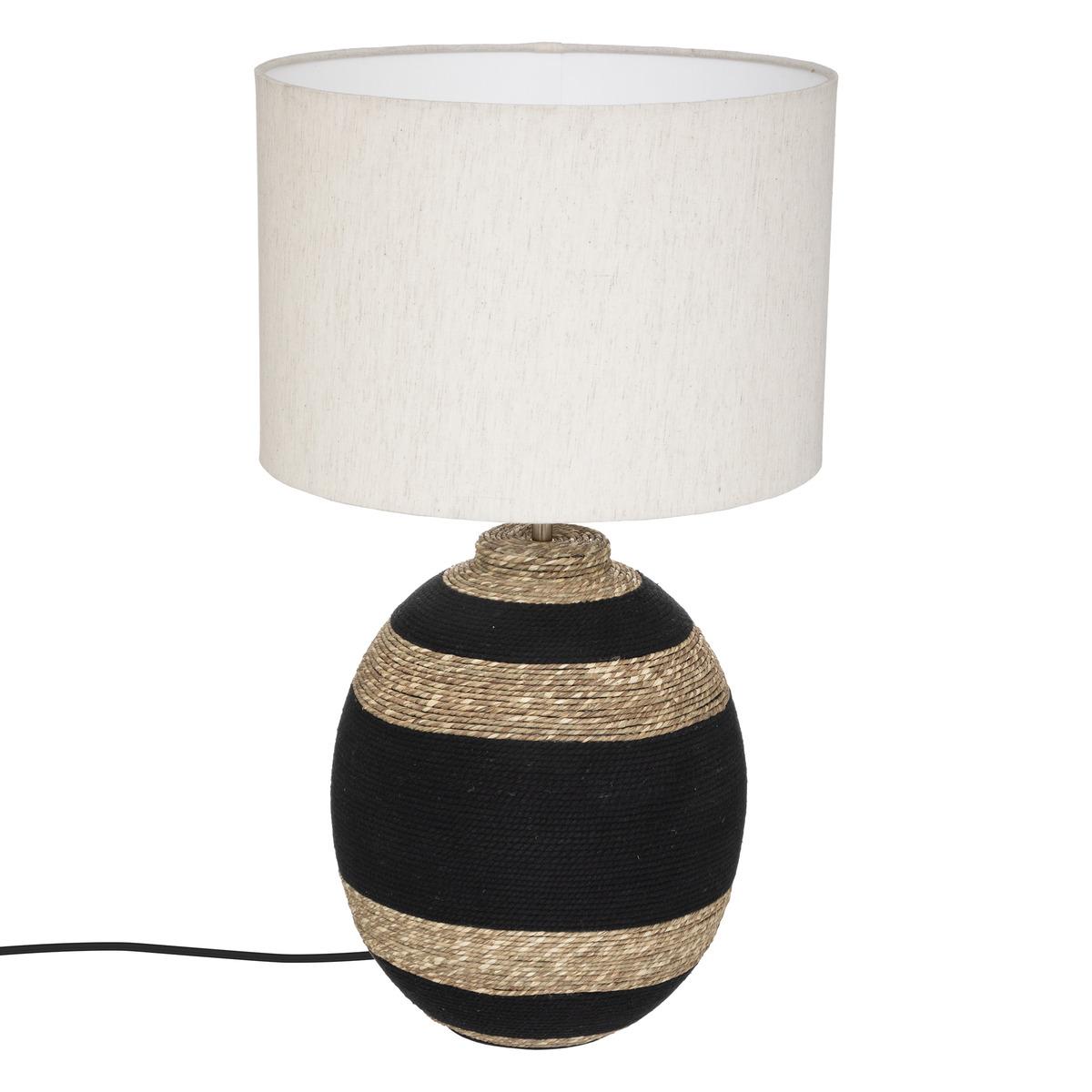 LAMPE BOULE JORIK IVOIRE H.58CM