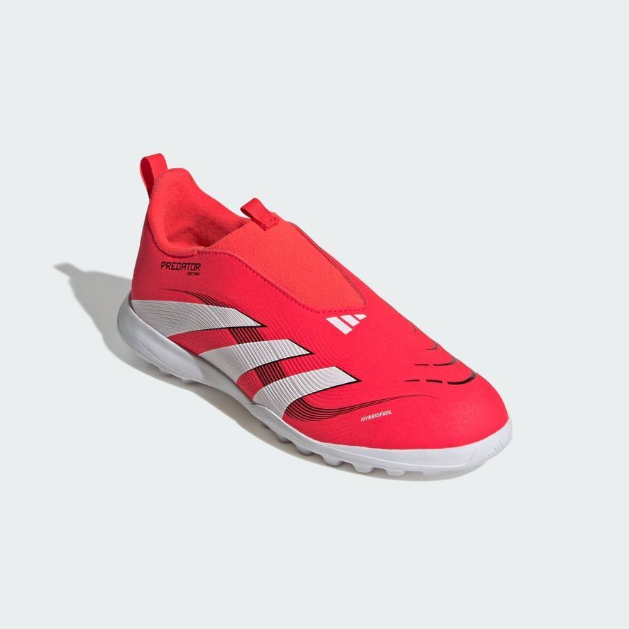 adidas Predator League Laceless TF Pure Victory - Lucid Red/Blanc/Noir Enfant