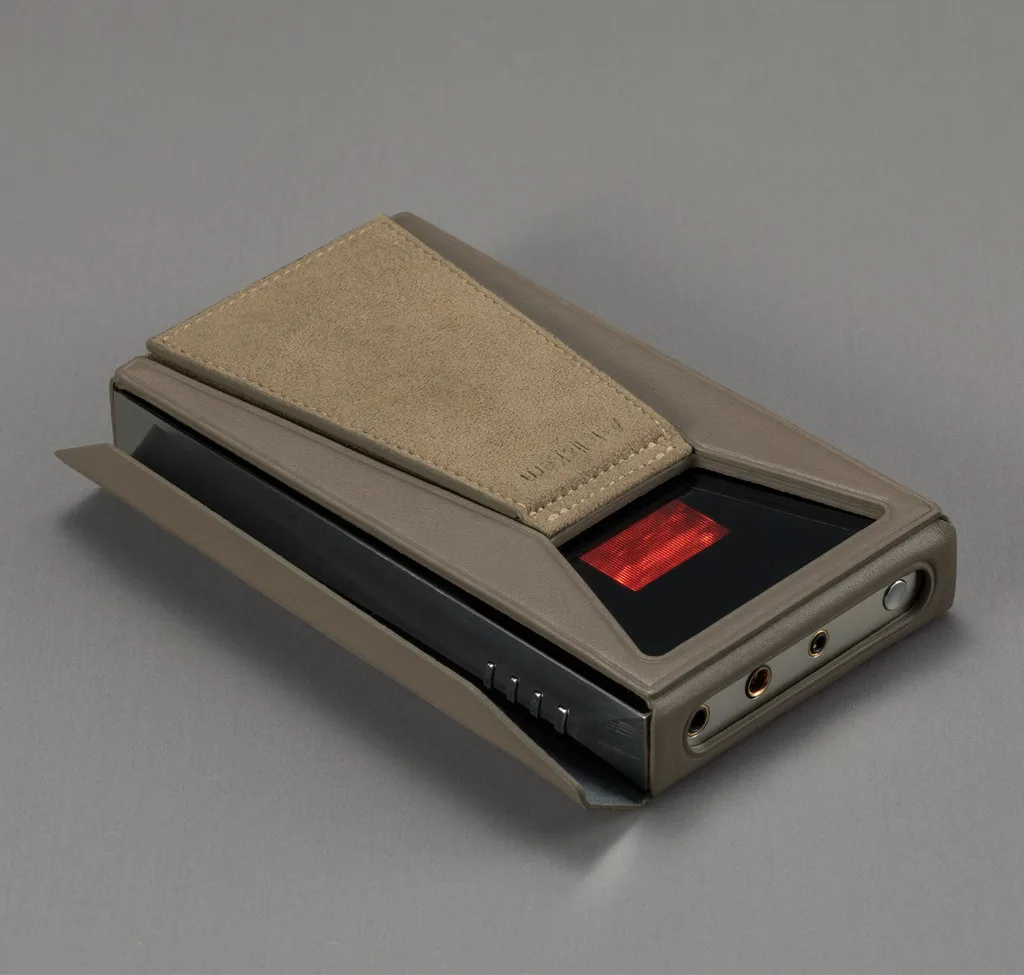 Étui de protection cuir Taupe pour A&ultima SP3000T Étuis et protections