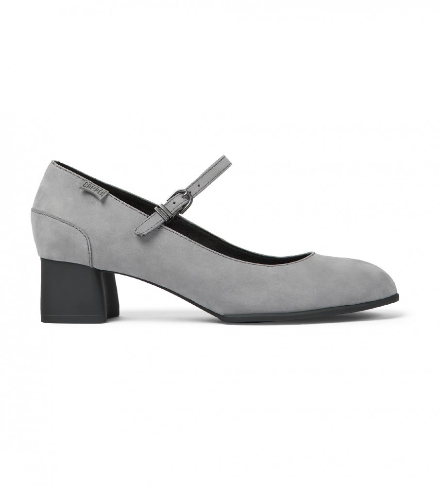 Sapatos de couro cinza Camper Katie