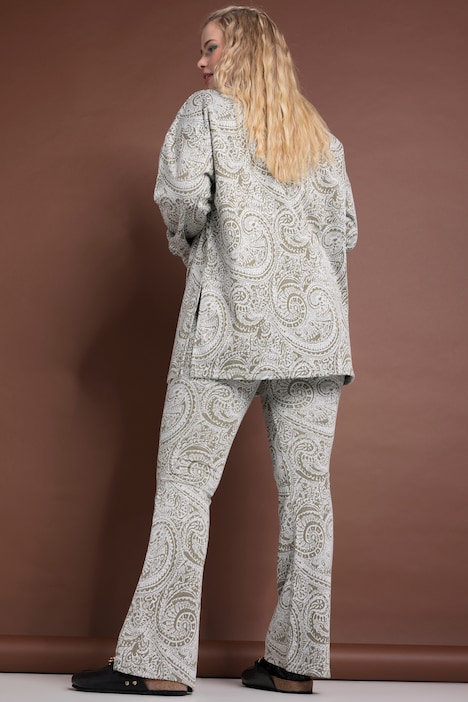 Schlaghose, Leggings, Glitter-Paisley, Elastikbund