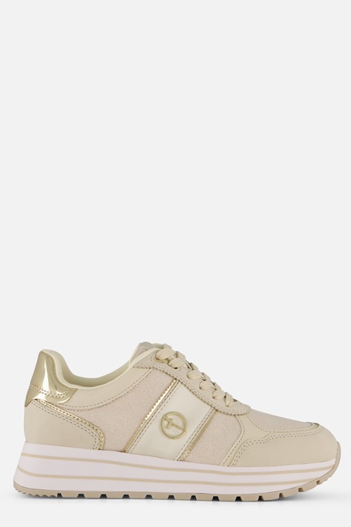 Tamaris Essential Sneakers beige Textiel