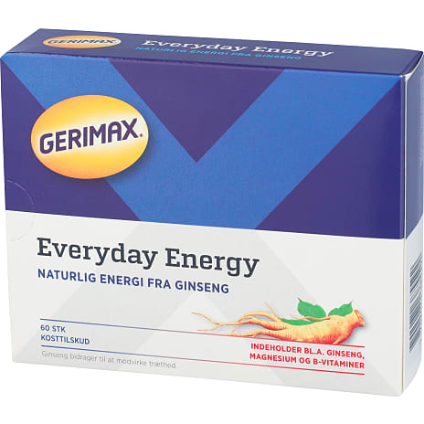 Ginseng, magnesium og B-vitaminer