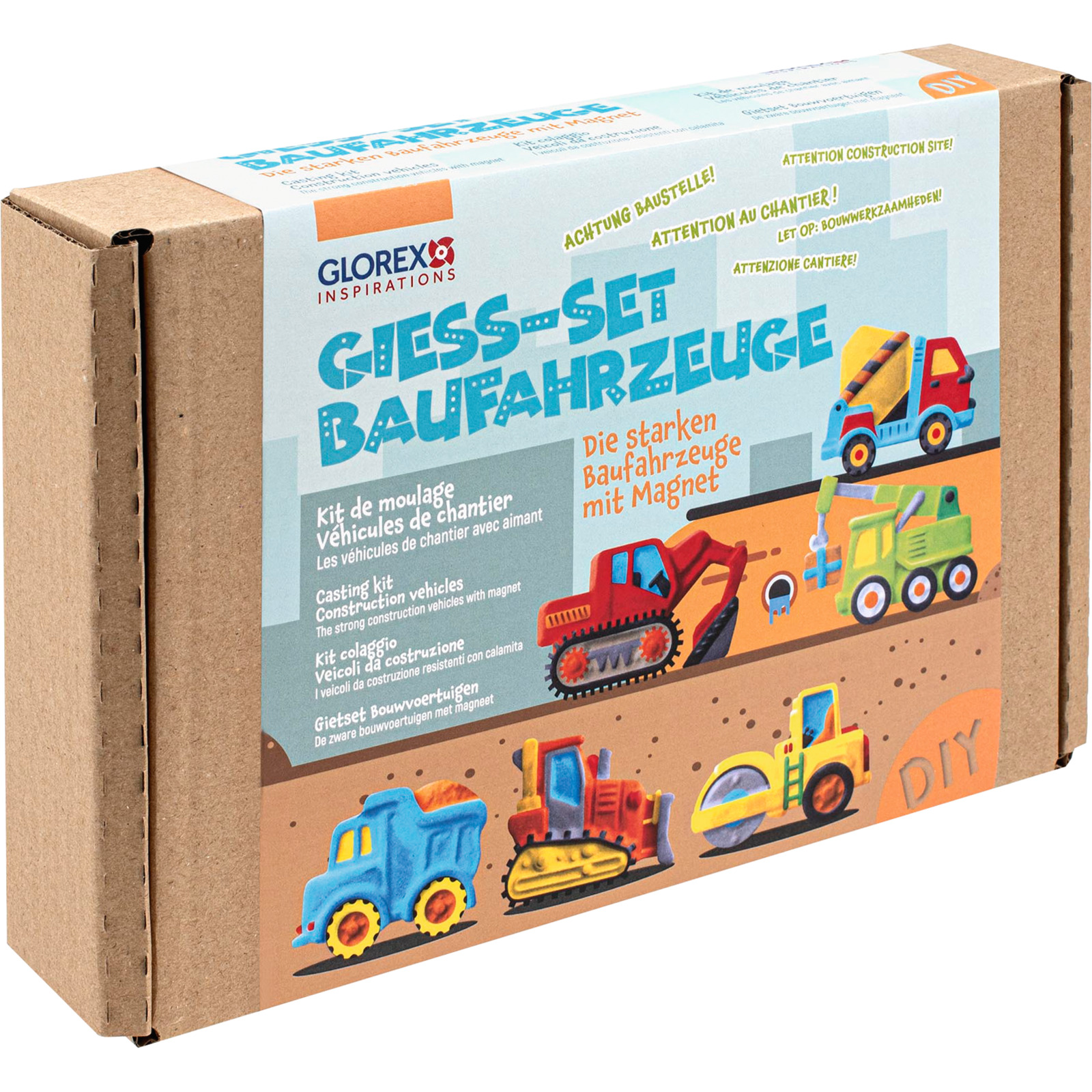 Glorex Giess-Set Baufahrzeuge