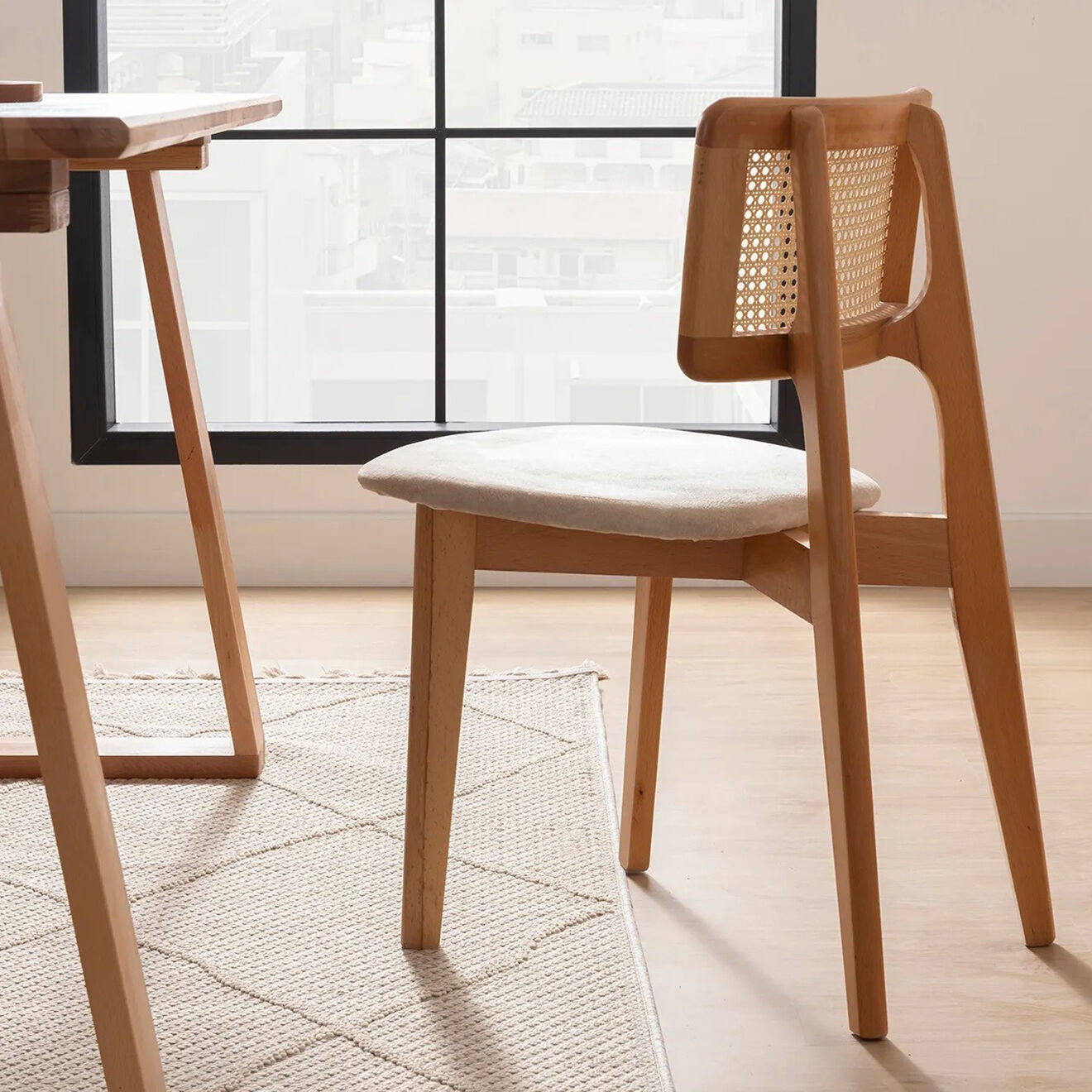 Homitis 2 Chaises Zeus hêtre - 45x45x80 cm