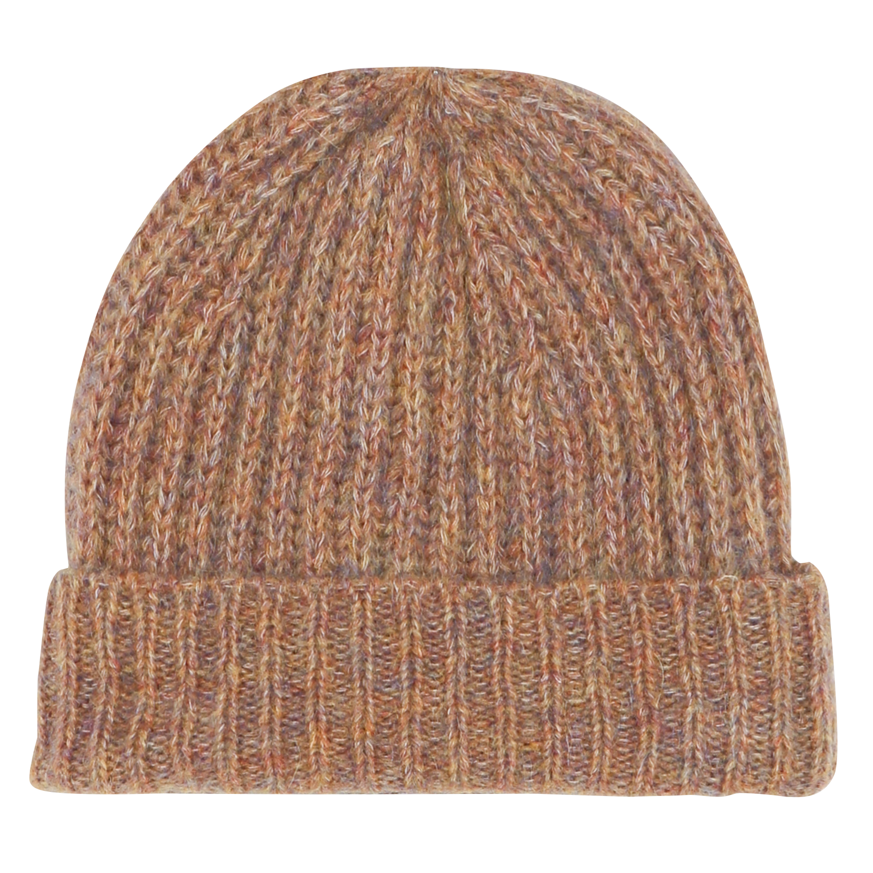 ABI - Bonnet en laine côtelée mélangée | Marron