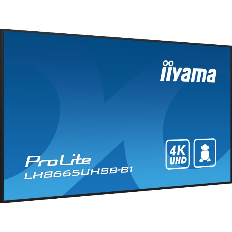 iiyama LH8665UHSB-B1 Écran d'affichage dynamique En forme de kiosk 2,18 m (86