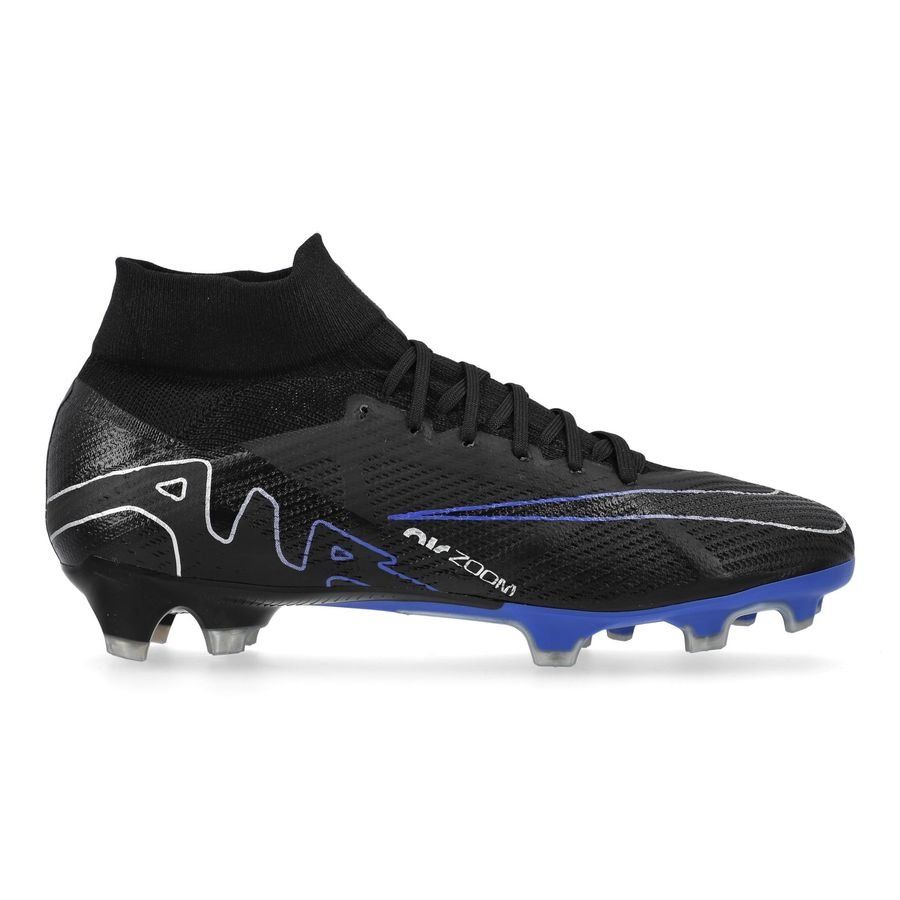 Nike Air Zoom Mercurial Superfly 9 Pro FG Shadow - Noir/Chrome/Bleu