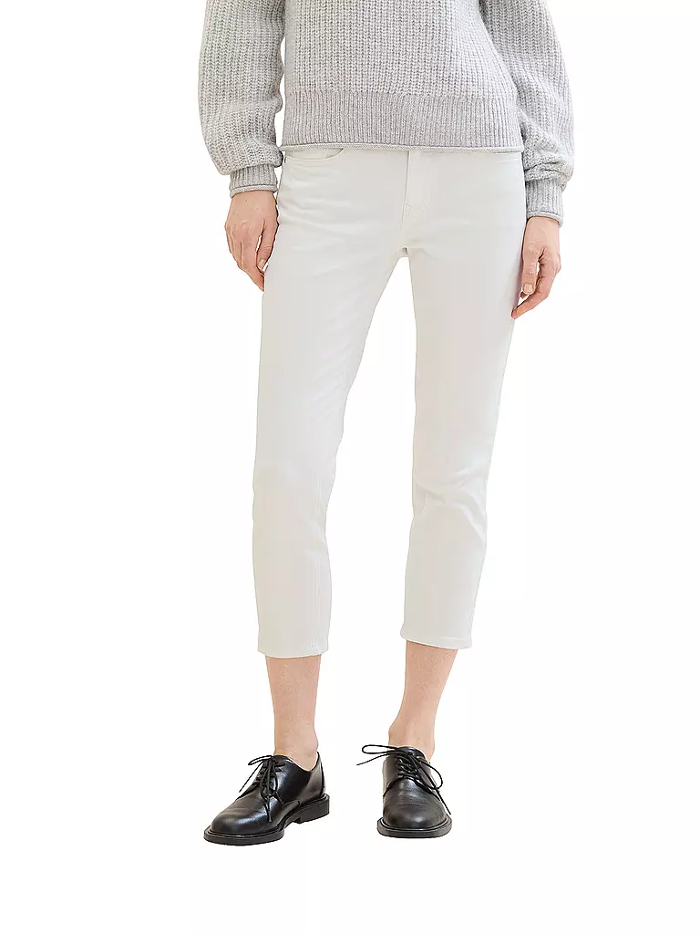 TOM TAILOR Jeans Straight Fit 7/8 ALEXA  weiss