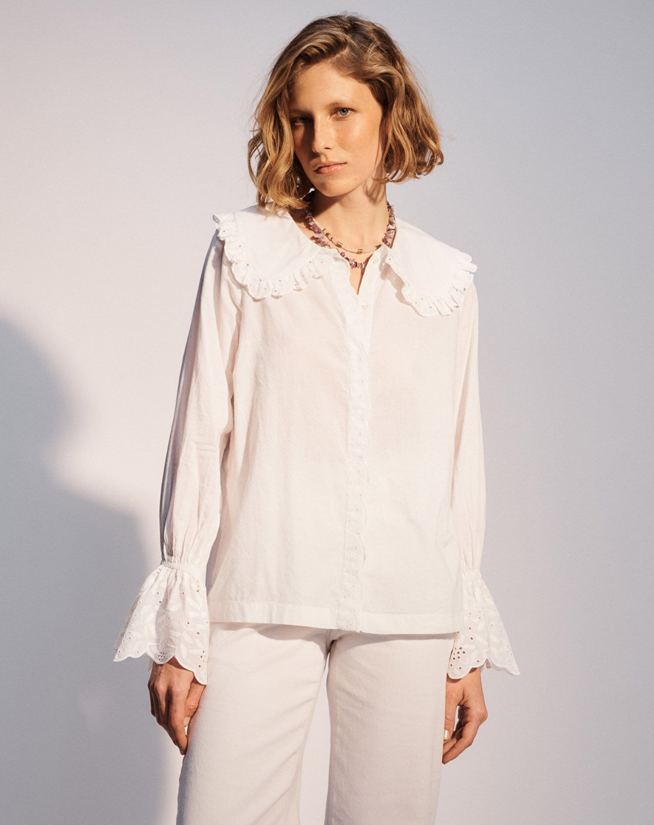 Stella Forest Chemise Col Edwina blanche