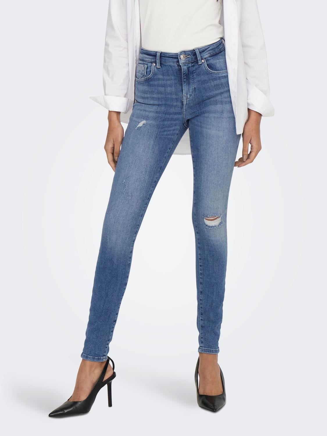 ONLPOWER Mittlere Taille Skinny Fit Jeans Medium Blue Denim