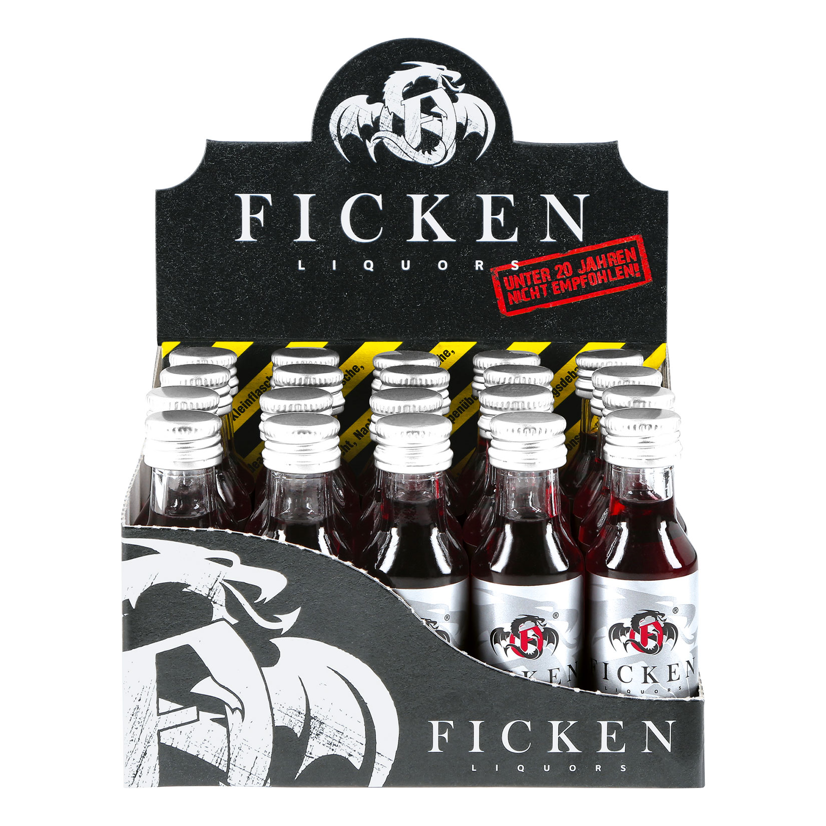 Ficken Jostabeerenlikör 15,0 % vol 20ml, 20er Pack