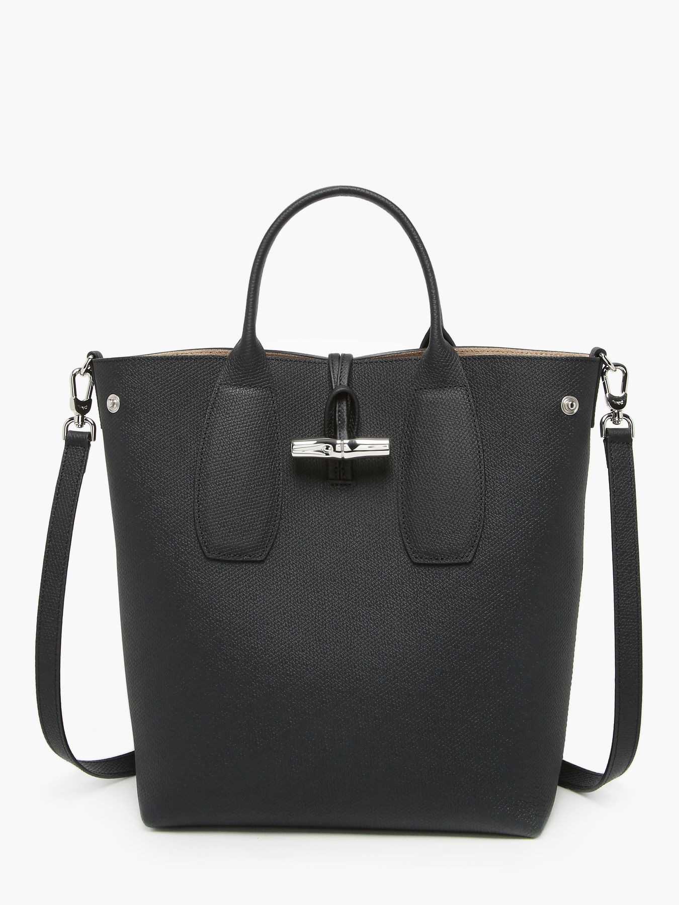 Sac port main Roseau cuir LONGCHAMP