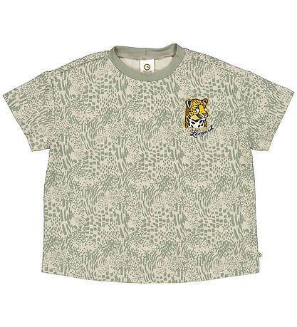 Müsli T-Shirt - Leopard BIG - Soft Green/Poesie Green