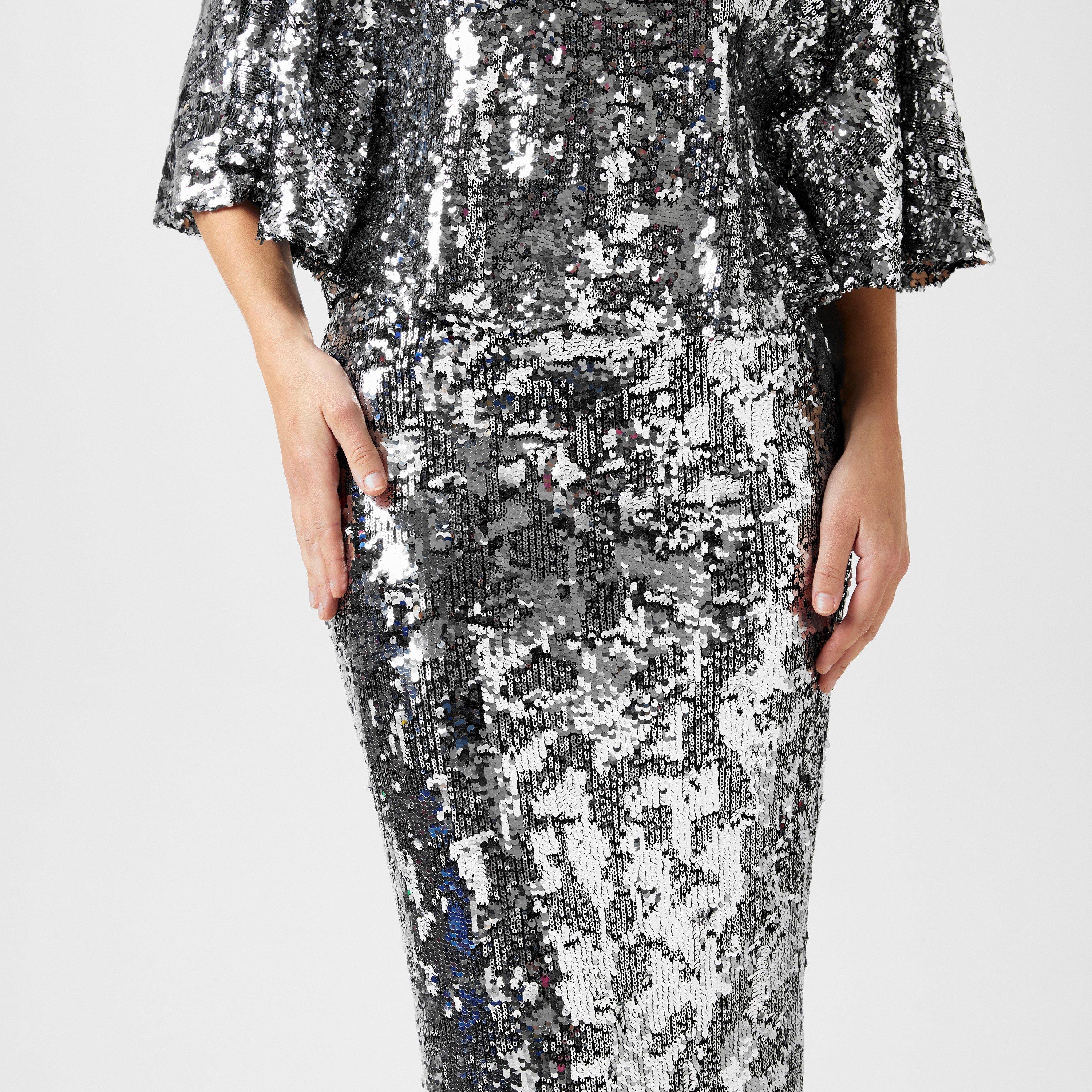 Biba Sequin Midi Skirt