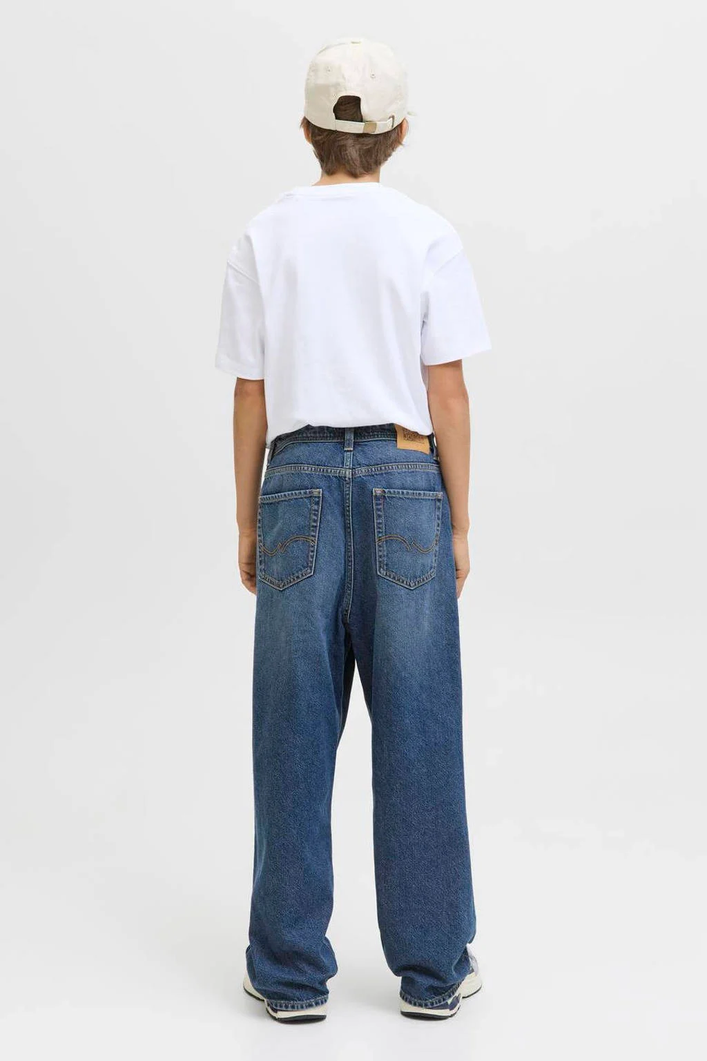 JACK & JONES JUNIOR high waist exra baggy jeans dark blue denim