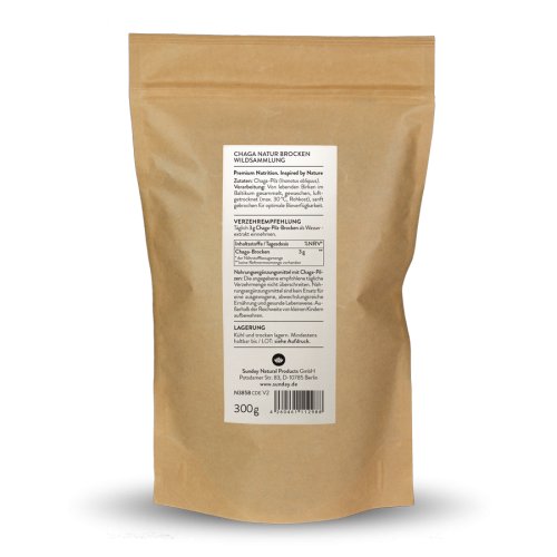 Sunday Natural Products  Chaga PilzBrockenWildsammlung