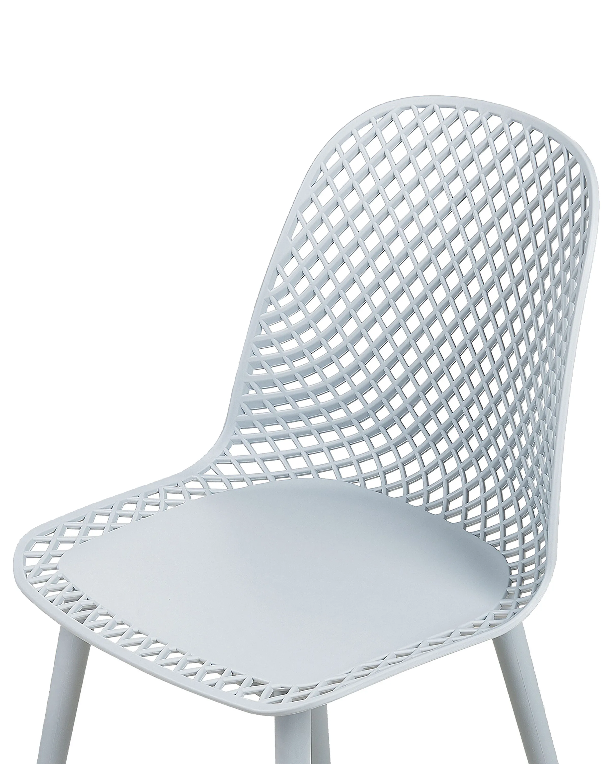 Set van 4 eetkamerstoelen EMORY Lichtblauw