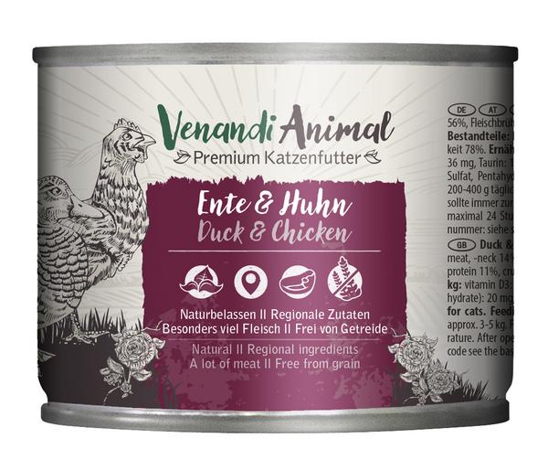 Venandi Animal Nassfutter für Katzen Adult,