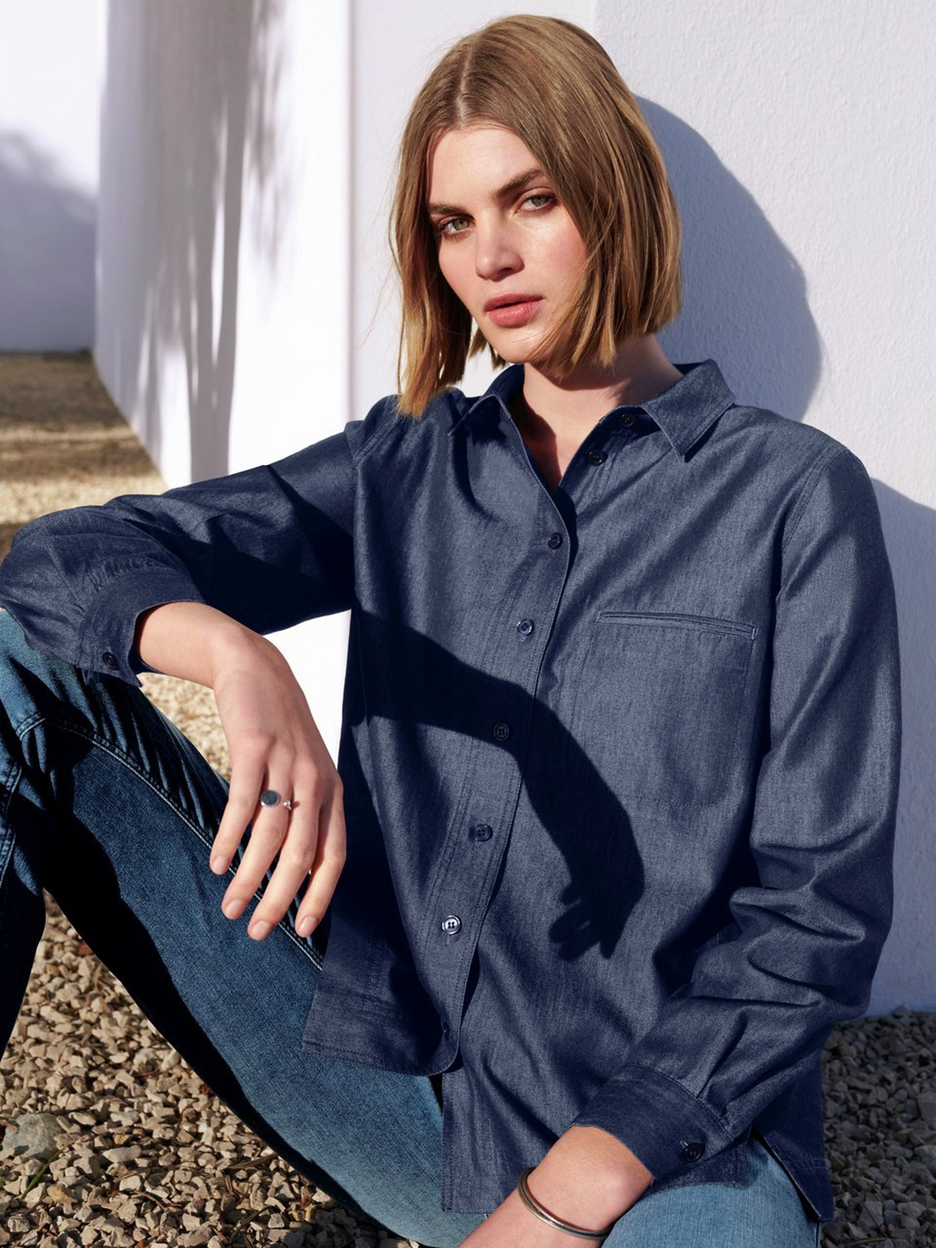Jeans-Bluse