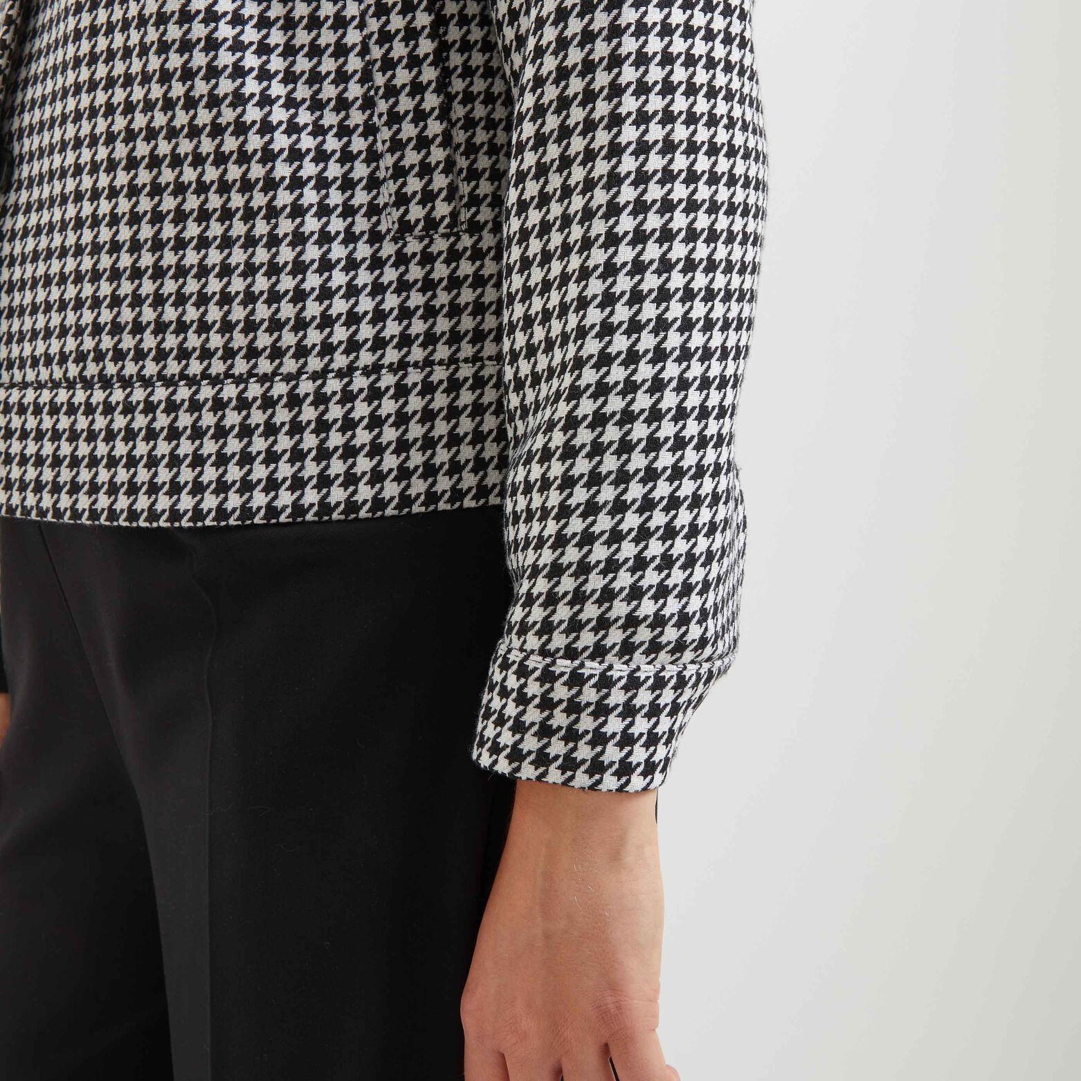 Veste pied de coq femme