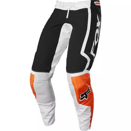 Pantalon cross Fox 360 DVIDE BLACK WHITE ORANGE 2023 - Noir / Blanc