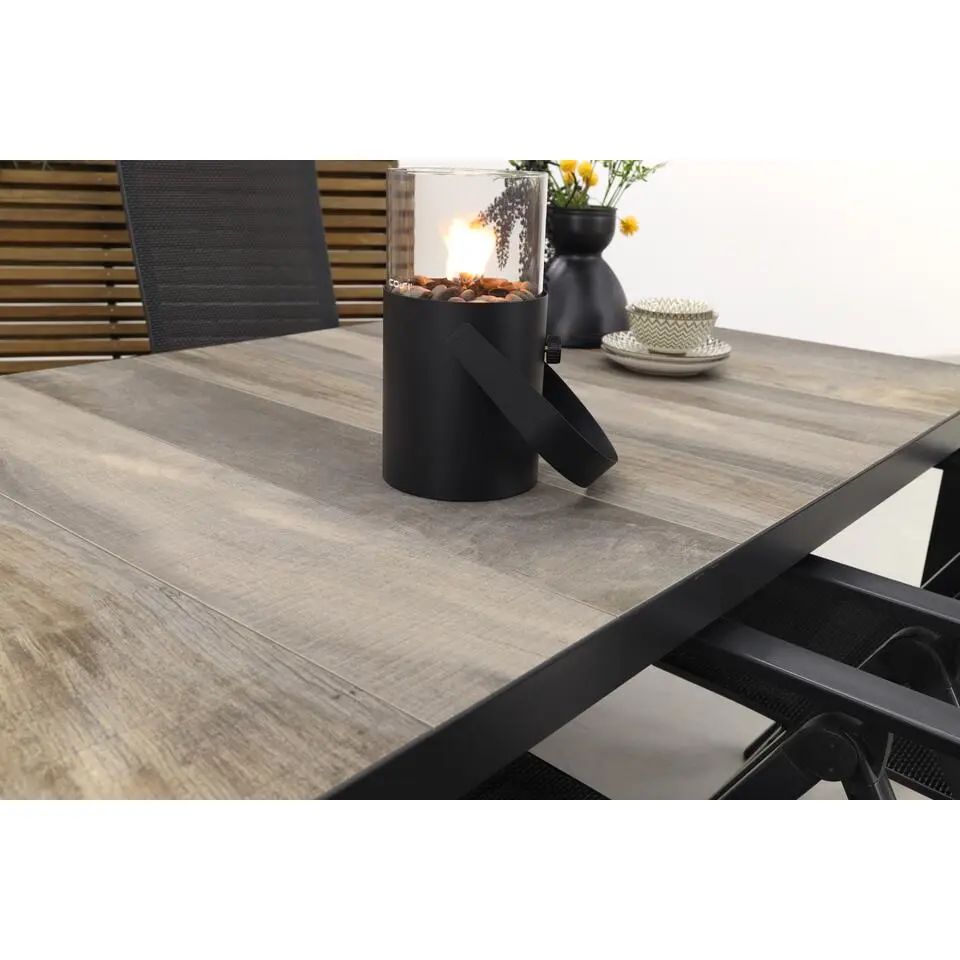 Hartman Napoli/Kings tuinset antraciet - 180x100 cm