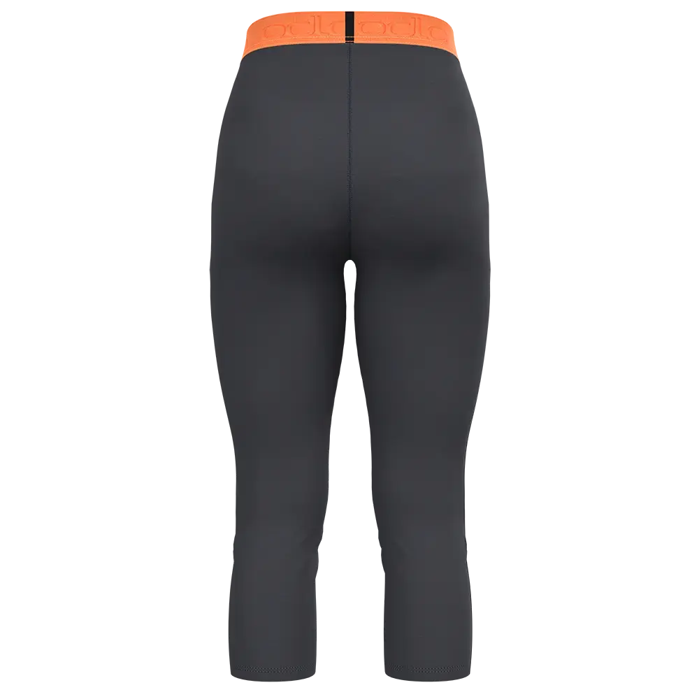 Odlo Revelstoke PW 150 BL Driekwart Thermo Onderbroek Grijs/Oranje Dames