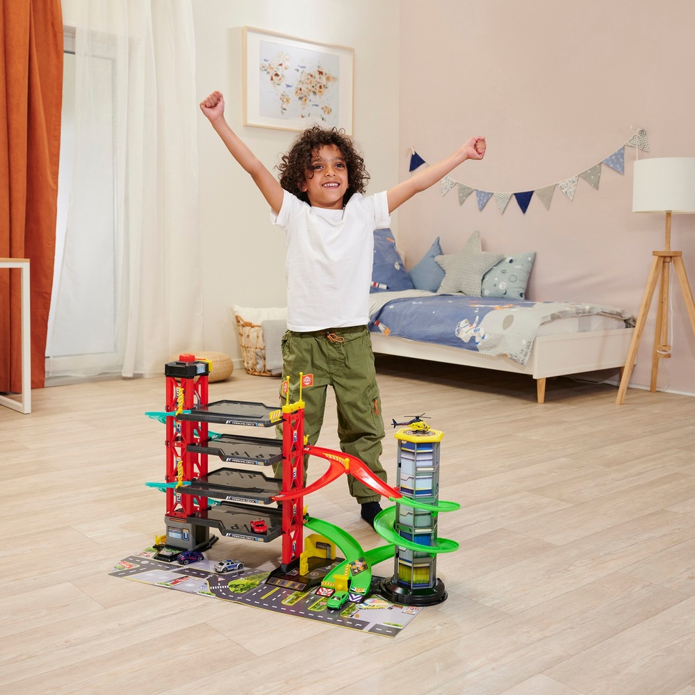 Spielset mit 4-stöckigem Parkhaus