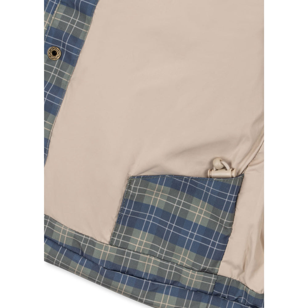 Køb Konges Sløjd Laurel Blue Check Magnum Down Jakke Print Grs