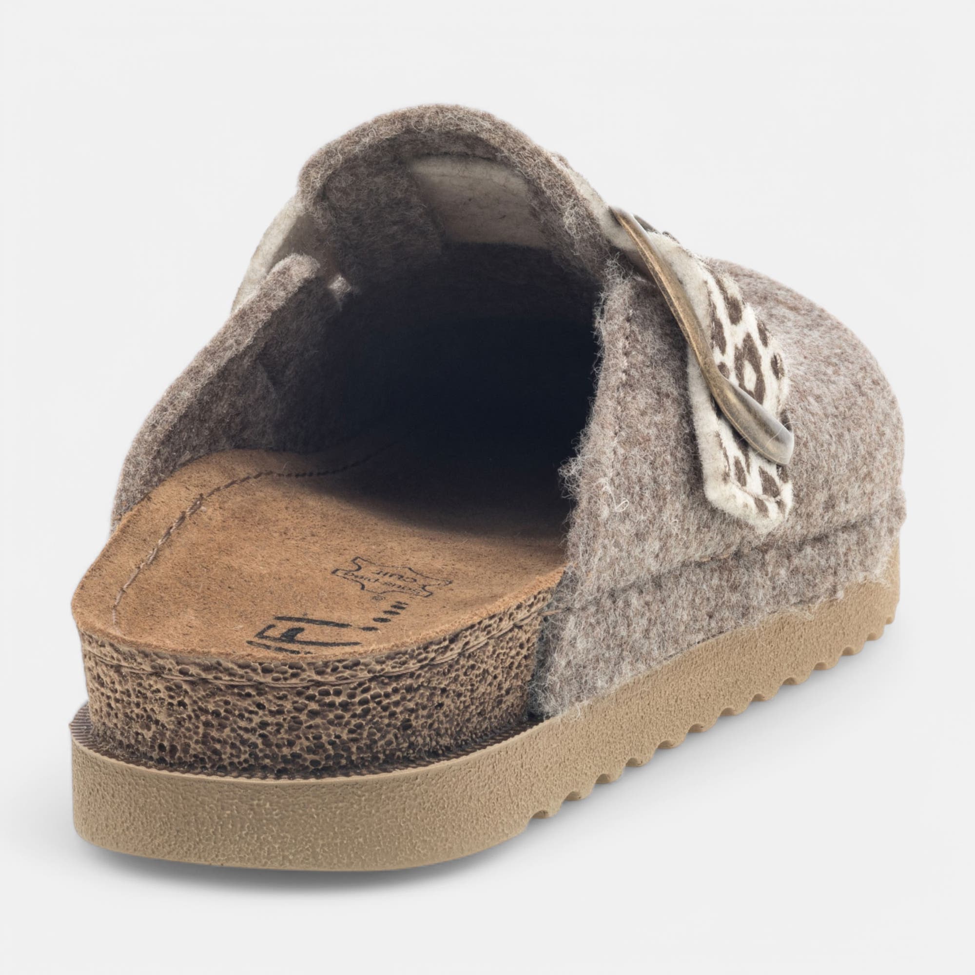 Pantoufles mules Femme beige